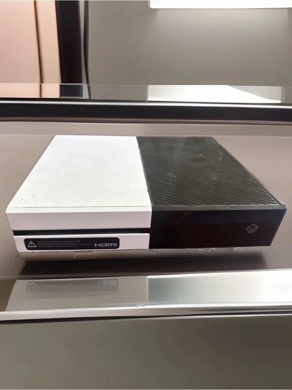 Microsoft Xbox One Console - Black and White Split Finish